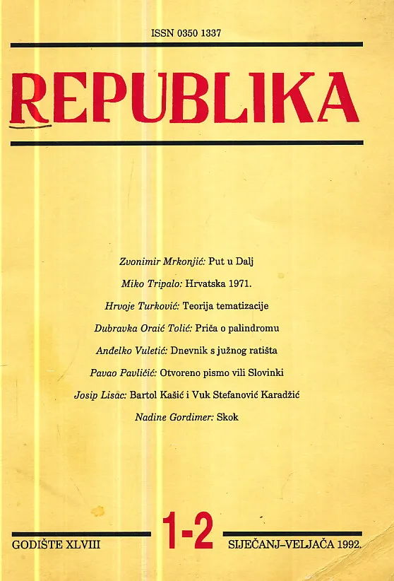 Republika, br. 1-2/1992