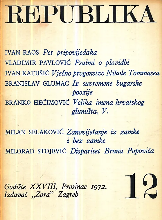 Republika, br. 12/1972