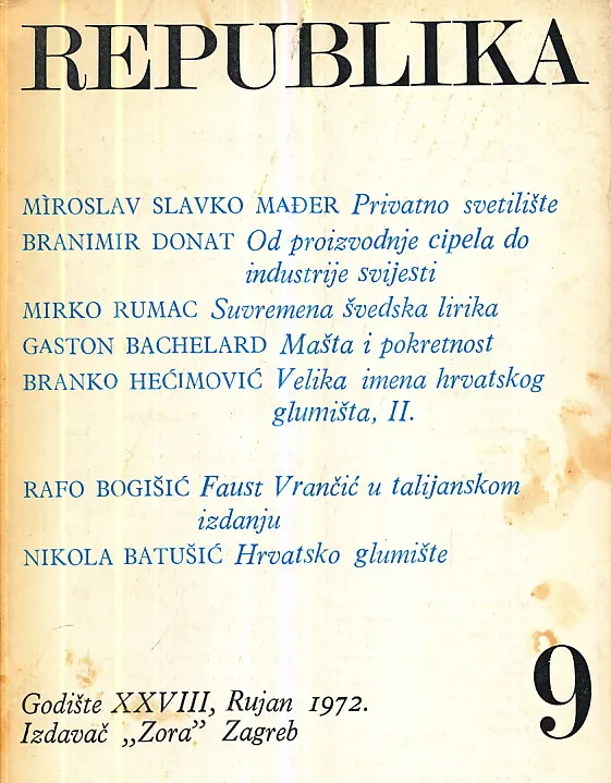 Republika, br. 9/1972