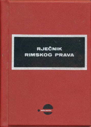Rječnik rimskog prava