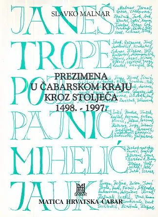 Prezimena u čabarskom kraju kroz stoljeća 1498.-1997.