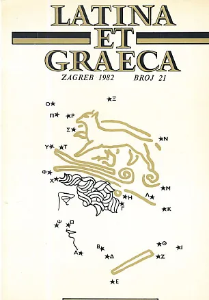Latina et Graeca, br. 21/1982