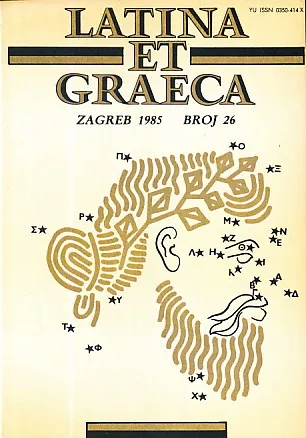 Latina et Graeca, br. 26/1985