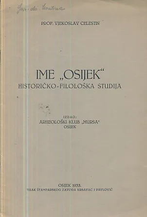 Ime "Osijek" - historičko-filološka studija