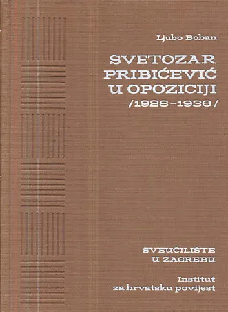 Svetozar Pribićević u opoziciji 1928-1936