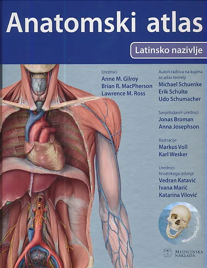 Anatomski atlas (s latinskim nazivljem)