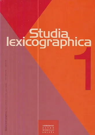 Studia lexicographica 1/2007