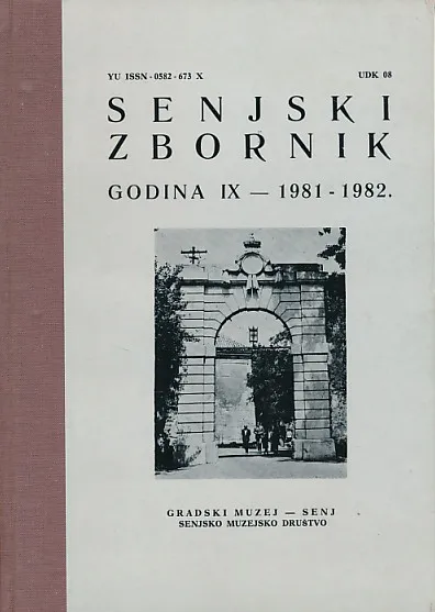 Senjski zbornik, godina IX/1981-1982.