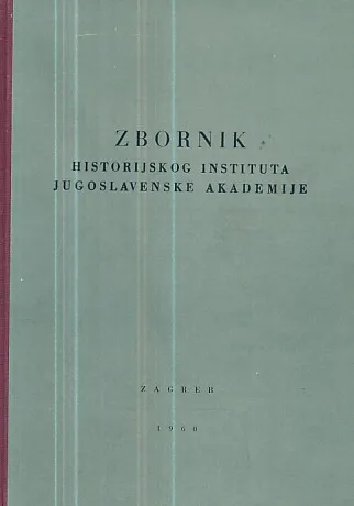 Zbornik historijskog instituta JAZU 3 1960