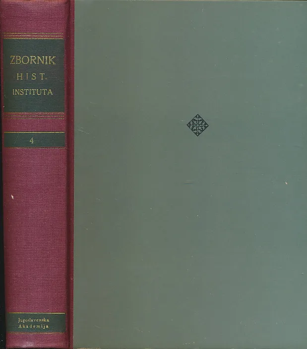 Zbornik historijskog instituta JAZU 4 1961