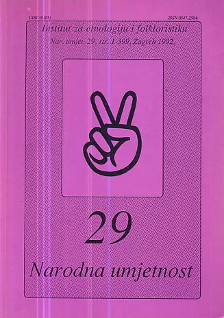 Narodna umjetnost knjiga 29/1992