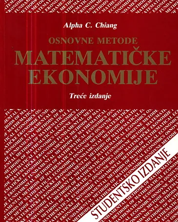 Osnovne metode matematičke ekonomije