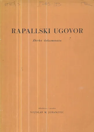 Rapallski ugovor 12. novembra 1920.