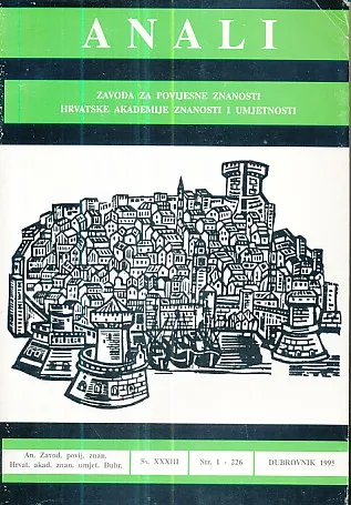 Anali Zavoda za povijesne znanosti HAZU u Dubrovniku, 33/1995