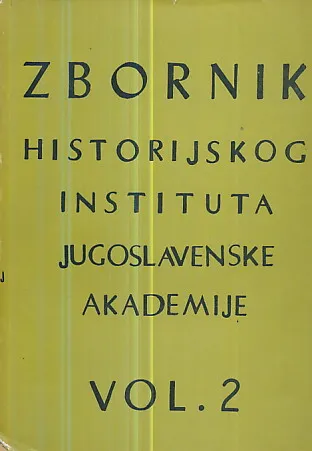 Zbornik historijskog instituta JAZU 2 1959