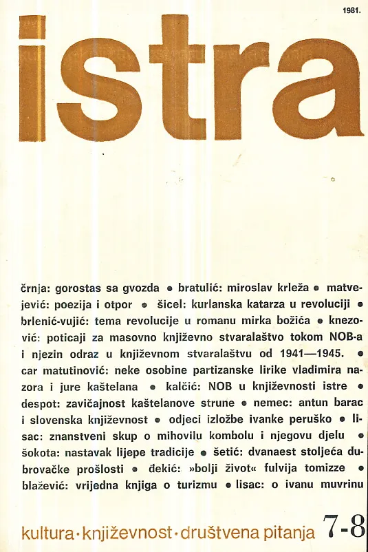 Istra, br. 7-8/1981