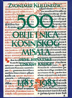 500. obljetnica kosinjskog misala (prve hrvatske tiskane knjige)
