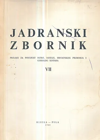 Jadranski zbornik 7/1969