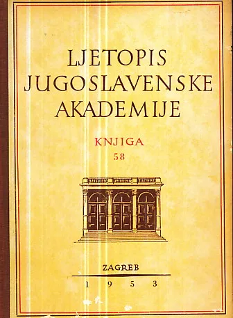 Ljetopis JAZU 58/1953