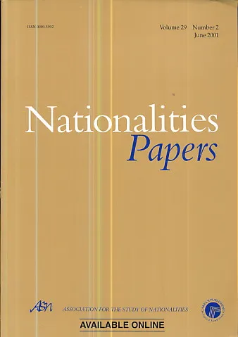 Nationalities Papers, Vol. 29, No. 2/2001