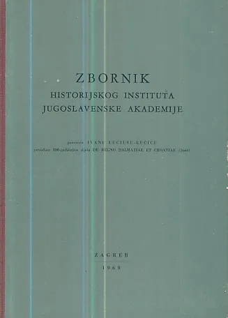 Zbornik historijskog instituta JAZU 6 1969