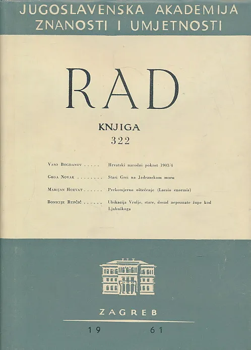 Rad JAZU 322/1961