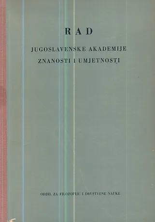 Rad JAZU, knjiga 288/1952