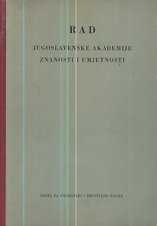 Rad JAZU, knjiga 286/1952