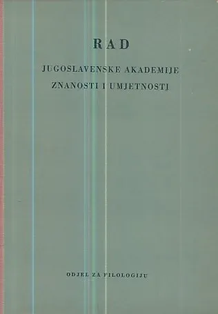 Rad JAZU, knjiga 285/1951