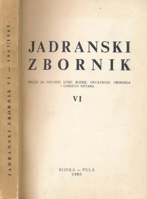 Jadranski zbornik 6/1963-65