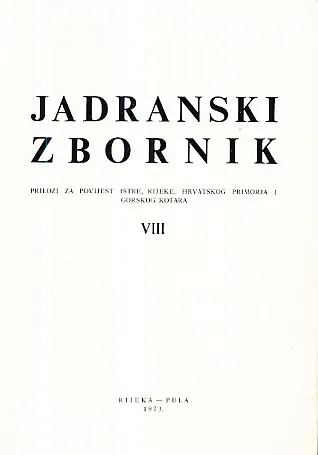 Jadranski zbornik 8/1973