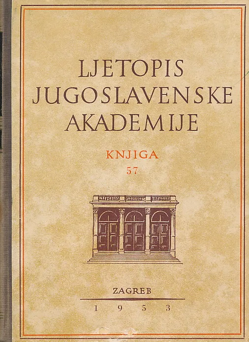 Ljetopis JAZU za god. 1949-1950, knjiga 57