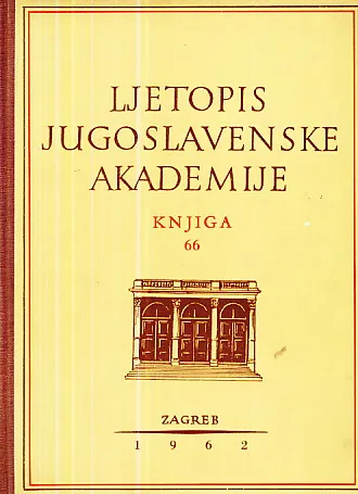 Ljetopis JAZU za god. 1959, knjiga 66
