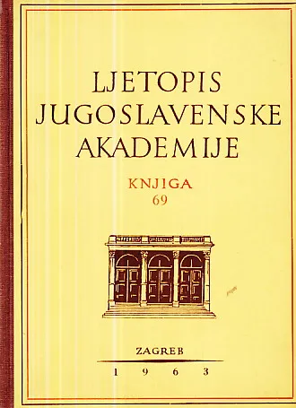 Ljetopis JAZU za god. 1962, knjiga 69