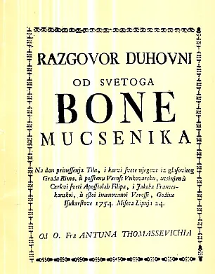 Razgovor duhovni od svetoga Bone mucsenika