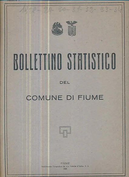 Bollettino Statistico del Comune di Fiume Numero 1 - 1928 Anno VI