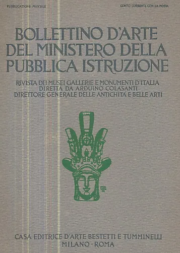 Bollettino d Arte del Ministero della Educazione, Anno VII N. 8/1928