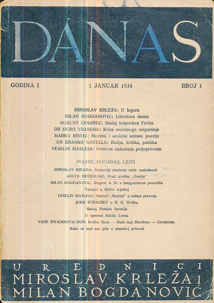 Danas br. 1-5/1934