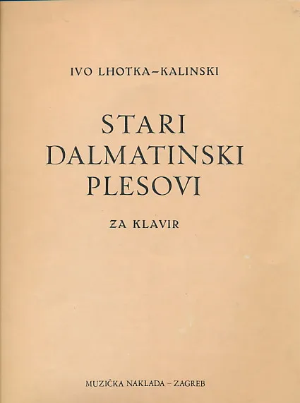 Stari dalmatinski plesovi za klavir