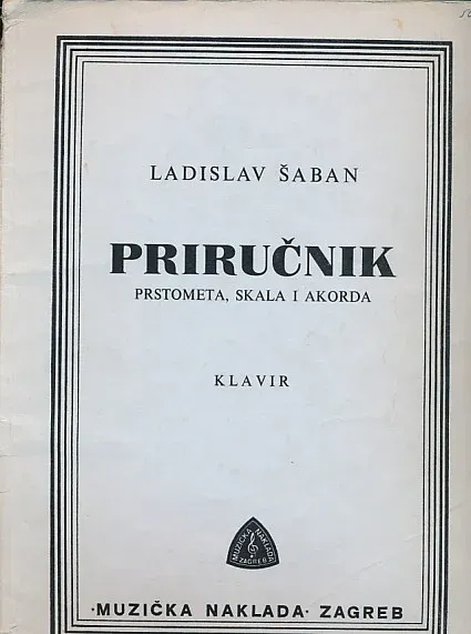 Priručnik prstometa, skala i akorda za klavir