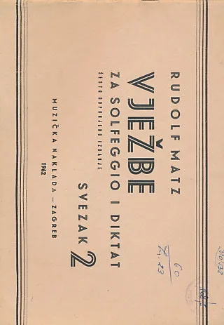 Vježbe za solfeggio i diktat, sv. 2