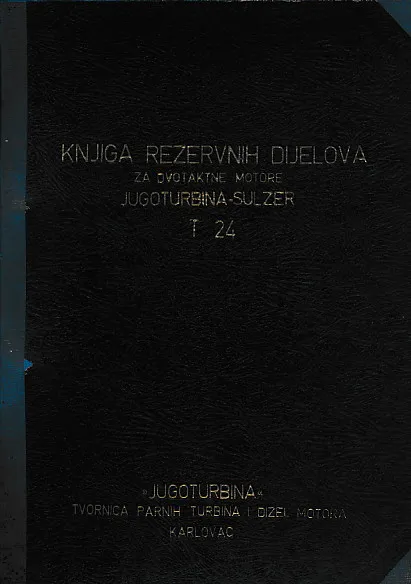 Knjiga rezervnih dijelova za dvotaktne motore Jugoturbina