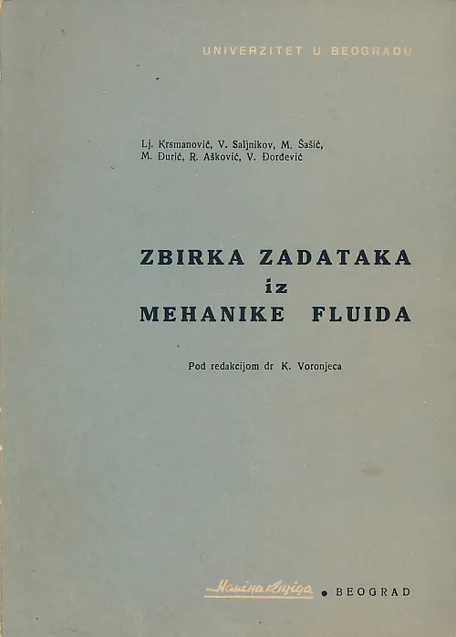 Zbirka zadataka iz mehanike fluide