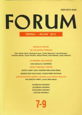 Forum, br. 7-9/2013