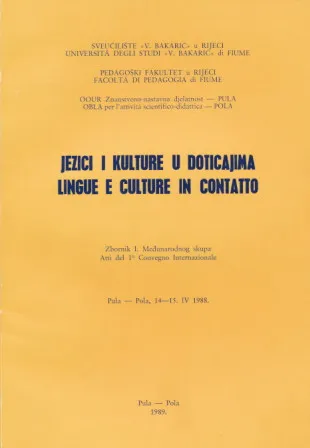 Jezici i kulture u doticajima (HRV-ITA)