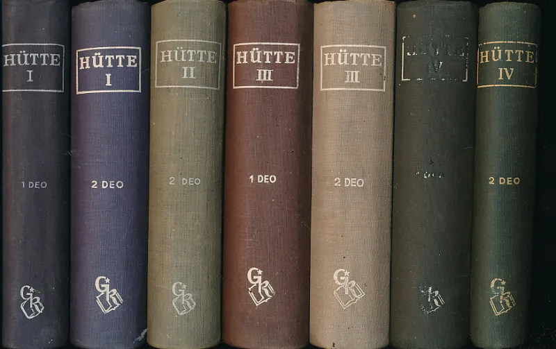 HUTTE  (HÜTTE) Inženjerski priručnik I-IV