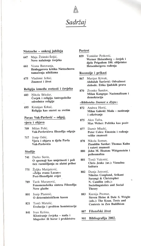 Filozofska istraživanja 87