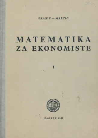 Matematika za ekonomiste I-II