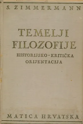 Temelji filozofije: historijsko-kritička orijentacija