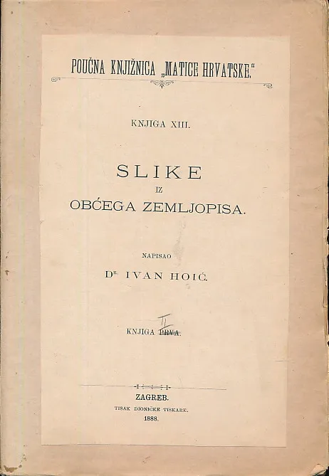 Slike iz obćega zemljopisa, knjiga II.